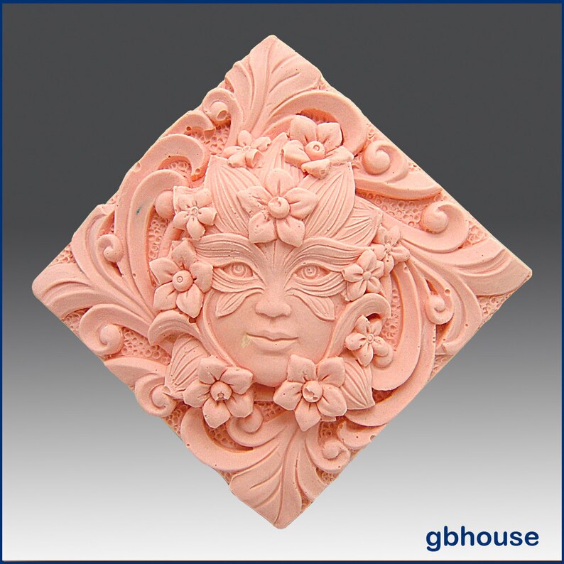 2D Silicone Soap Mold Muse Tile image 1