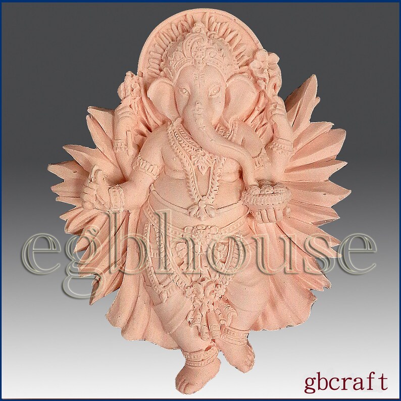 2D Silicone Soap/polymer/clay Moldganesha Surrounding With Etsy