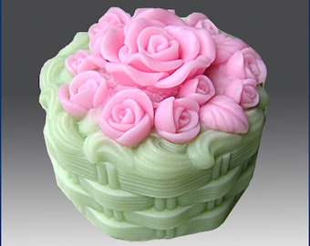 Rose Cake - 3D Silicone Soap/plaster/clay/candle Mold - buy from original designer and maker