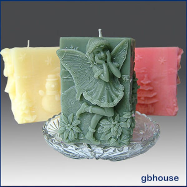 3D Silicone Candle Mold Gyndolyn, Fairy of Snowflakes