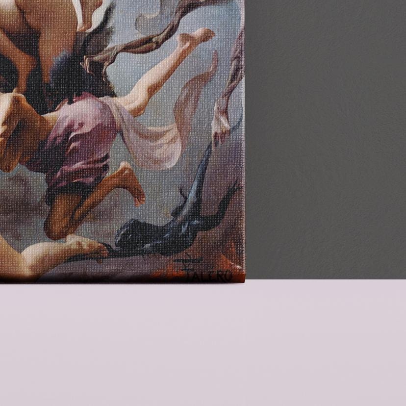Artery8 Fine Art Grußkarte 'Witches Going To Their Sabbath' – 17,5x12,5 Cm, Auf 280 G/m² Karton, Innen Blanko