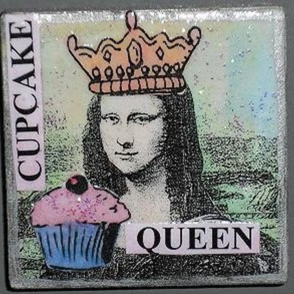 Cupcake Queen Mona Lisa Magnet