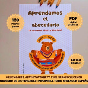 Bilingual activity book Spanish-German