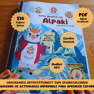 Workbook (Spanich- German) für children