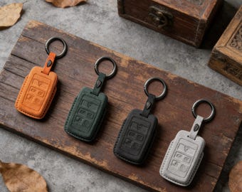 Soft Suede Key Fob Cover, Luxury Suede Car Key Case for Range Rover, Discovery, Defender, Personalized Car Accessory for Land Rover Owners