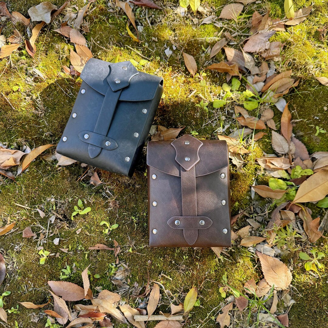 Renaissance Bag Pouch, Vegan Leather Bag Renaissance Medieval Bag ...