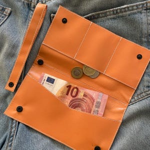 "Handgemachte Karte und ""Pouch Organiser"" Banner."