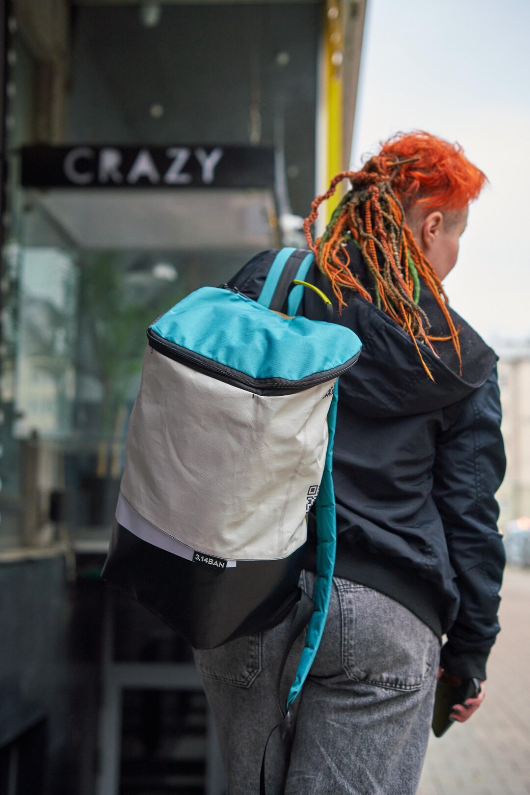 Upcycle Backpack Unique Upcycled Backpack 15” | Recycled Banner, Waterproof Laptop Bag ...
