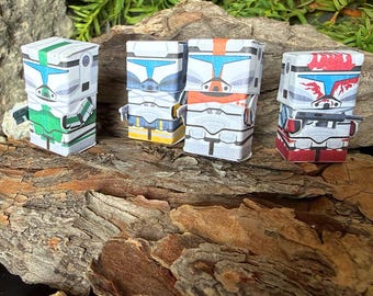 Delta Squad - Battle Pack Paper Miniatures (5 Unique Figures)