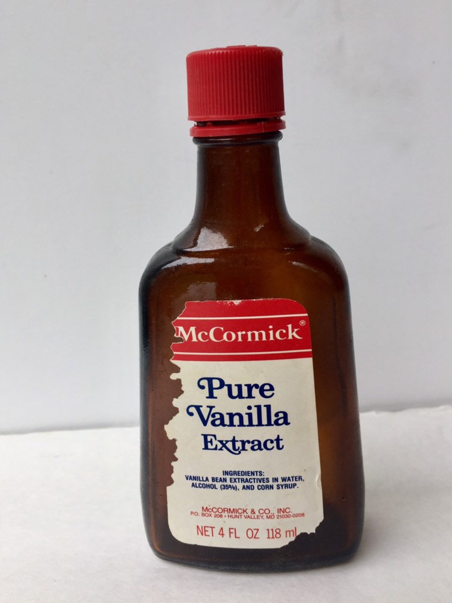 Vintage Glass McCormick Pure Vanilla Extract Bottle Etsy
