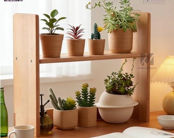 Desktop shelf organizer storage rack,coffee cup rack,Wooden storage rack,rustic solid wood tea stand,torage rack wood shelves,organizer