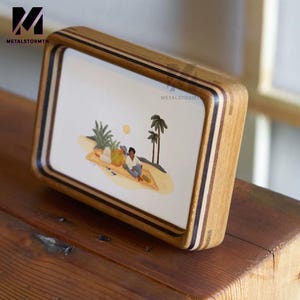 Wooden Frame Picture Frame,Solid Wood Walnut Photo Frame Rustic Picture Frames,Bilderrahmen Holz Frame,Anniversary Wedding Couple Gift