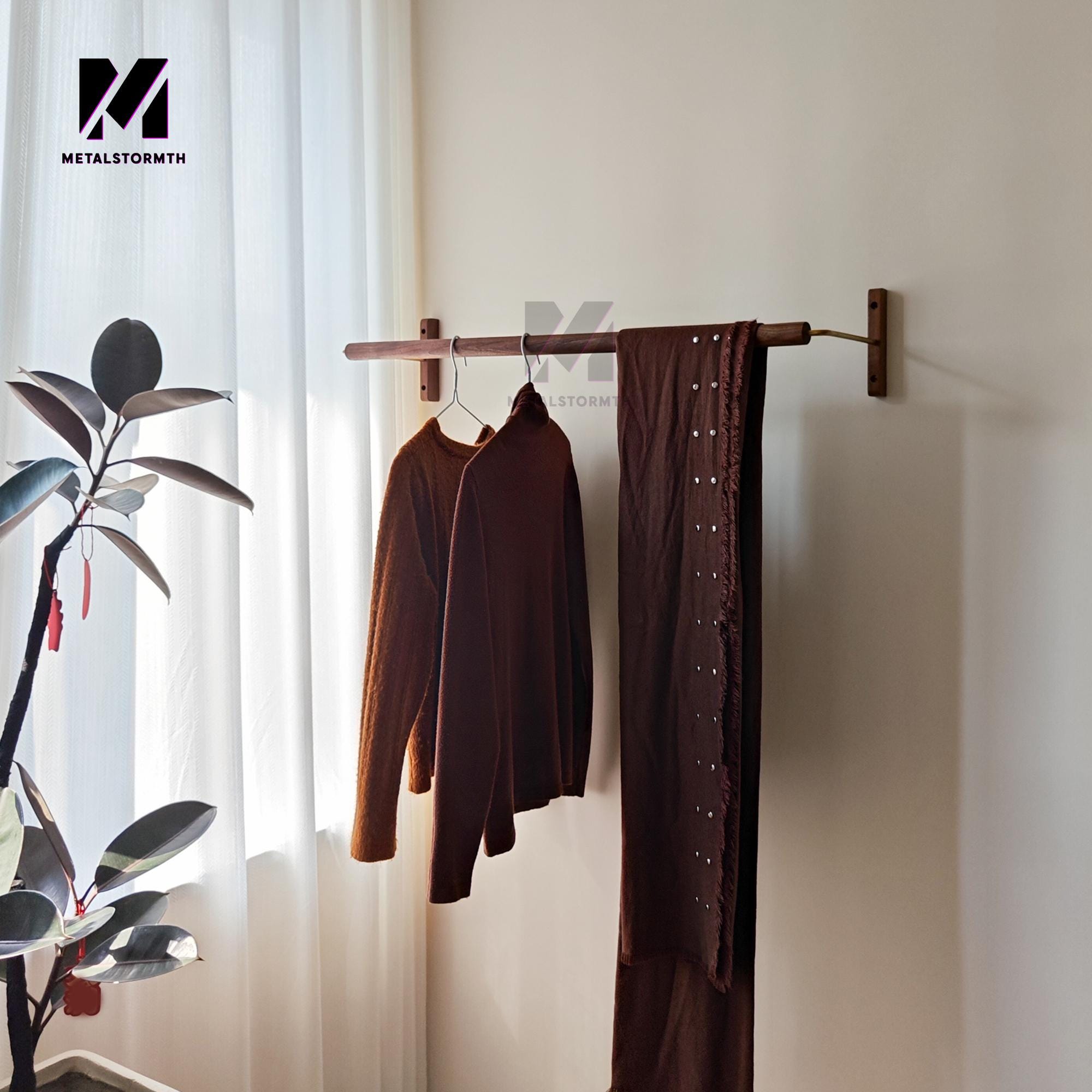 Wood Hook,wooden Wall Hooks,black Walnut Solid Wood Clothes Hanger