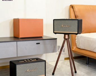 Wooden speaker stands,Speaker Stand Set,Tall and Bookshelf Speaker Stand,Handmade Solid Walnut Speaker Tripod,Home Decoration,Speaker stands