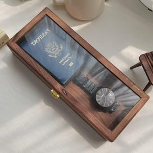Dagelijks dragen, ladekast met gegraveerde houten lade, organizer nachtkastje voor heren, gepersonaliseerde premium, opbergvakken, opbergdoos