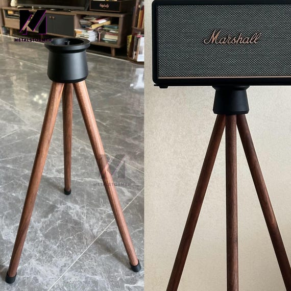 Marshall Stanmore スピーカースタンド 三脚式木製ウォールナット 完璧