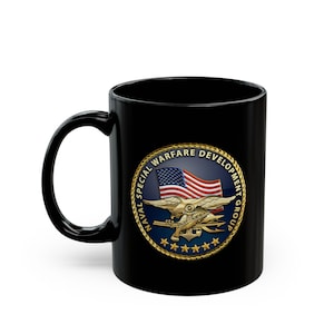 Navy Seal Team 6 Black Mug: Military Enthusiast Coffee Cup