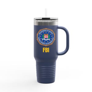 FBI Seal Insulated Travel Mug, 40oz