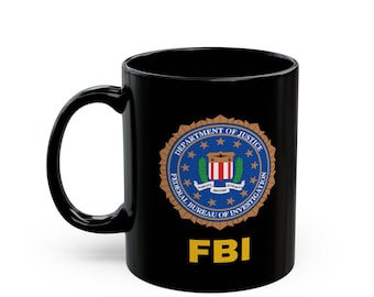 FBI Black Coffee  Mug (11oz, 15oz)