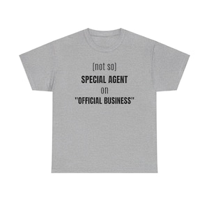 Funny Special Agent Unisex Heavy Cotton Tee