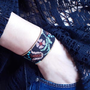 Boho Miyuki Beaded Bracelet , Handmade Adjustable Jewelry, Gift for Her