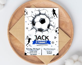 Football/Soccer Birthday Invite