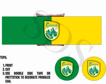 KERRY GAA Pringles Labels – Gaelic Football Party Supplies (Instant Download)