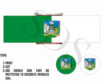Limerick GAA Pringles Labels – Gaelic Football Party Supplies (Instant Download)