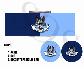 Dublin GAA Pringles Labels – Gaelic Football Party Supplies (Instant Download)