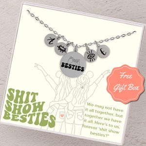 Funny Best Friend Necklace, Best Friend Necklace for Birthday Gift, Funny Gift for Besties, Necklace Gift for Best Friends, Women Friendship
