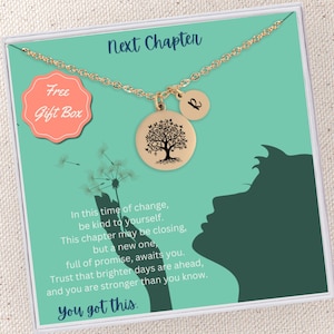 Next Chapter Necklace, Empowering Jewelry, Divorce Breakup Necklace, Next Chapter Gift, New Beginnings Necklace, Gift for Starting New Job