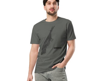 New York Manhattan Streets Graphic Tee, Men's Urban Streetwear T-Shirt, NYC City Map Shirt, Gift, White Black Top