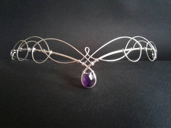 Tiara Circlet Wedding Headpiece with 