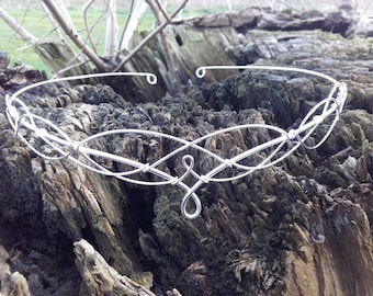 Elven Headpiece Medieval Circlet Wedding Renaissance Tiara Bridal Headdress Boho Bride