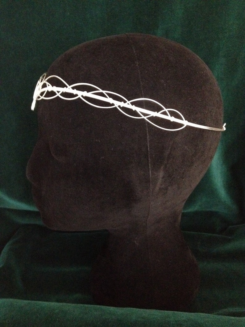 Elven Circlet Medieval Tiara Renaissance Pagan Wedding Handfasting Bridal Headpiece Boho