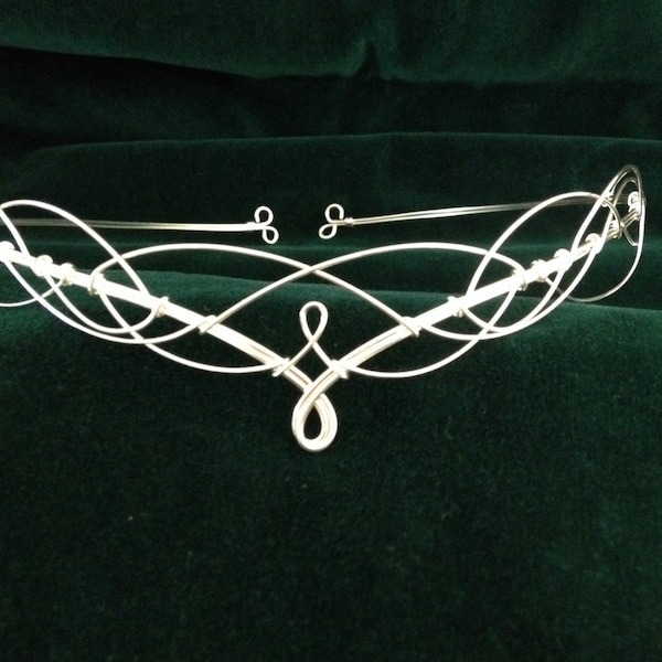 Elven Circlet Wedding Tiara Headpiece Crown Medieval Renaissance Arwen Boho Bride