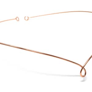 Simple Rose Gold Copper Circlet Tiara Bridesmaid Medieval Renaissance Celtic Headband Bridal Prom Headpiece