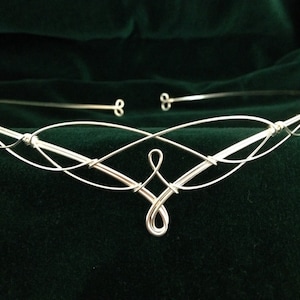 Circlet Headpiece Elven Crown Celtic Wedding Medieval Bridal Tiara Diadem Elfique