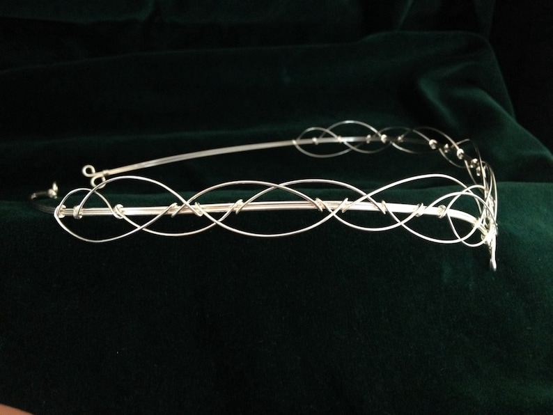 Elven Circlet Medieval Tiara Renaissance Pagan Wedding Handfasting Bridal Headpiece Boho