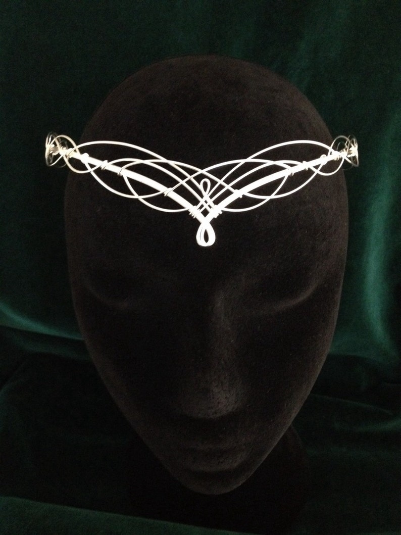 Elven Circlet Medieval Tiara Renaissance Pagan Wedding Handfasting Bridal Headpiece Boho