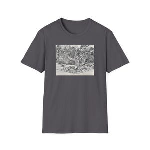 Hansel and Gretel Unisex Softstyle T-Shirt, Fairytale Illustration Tee, Storybook Graphic Top, Folklore Shirt, Brothers Grimm Artwork