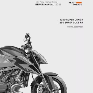KTM 2021 - 1290 Super Duke R RR - Workshop Repair Service Manual