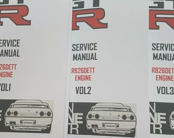 Nissan R32 GTR Skyline Workshop Service Manual Engine RB26DETT