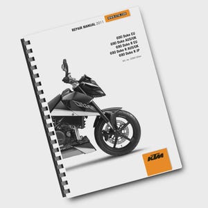 KTM 2011 - 690 Duke R - Workshop Repair Service Manual