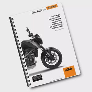 KTM 2013 - 690 Duke & R - Workshop Repair Service Manual