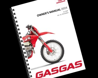 Manual del propietario de GasGas 2024 - EC 250F