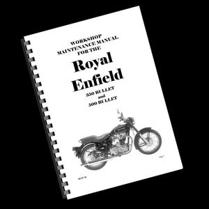 Royal Enfield 1989 to 2007 - 350 500 Bullet - Service Workshop Repair Manual