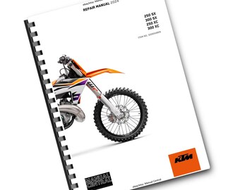 KTM 2024 - 250 300 Xc Sx - Service Workshop Repair Manual - Etsy