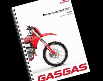 Manual del propietario de GasGas 2025 - EC 250F