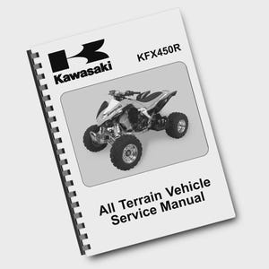 Moto Kawasaki KFX450R 2008 - Manuel d'entretien de la moto